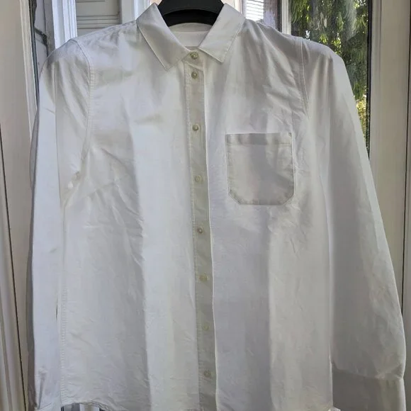 SÉZANE ホワイト 長袖シャツ　38 Sezane | Tops | Sezane Tomboy Shirt In White Size 38us 6